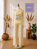 Yellow flowers pajama
