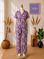 Ikat violet pajama