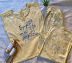 Yellow flowers pajama