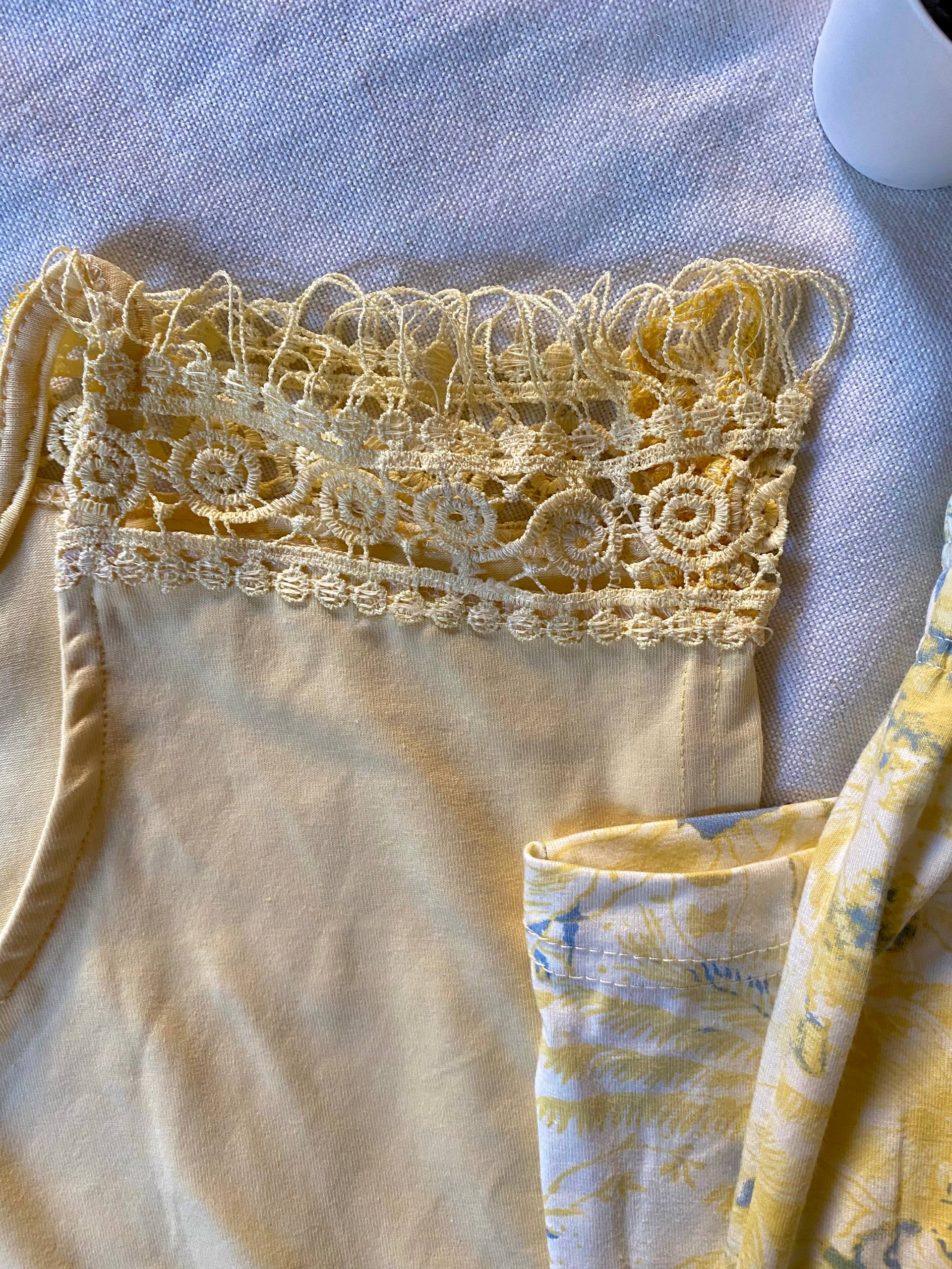 Yellow flowers pajama