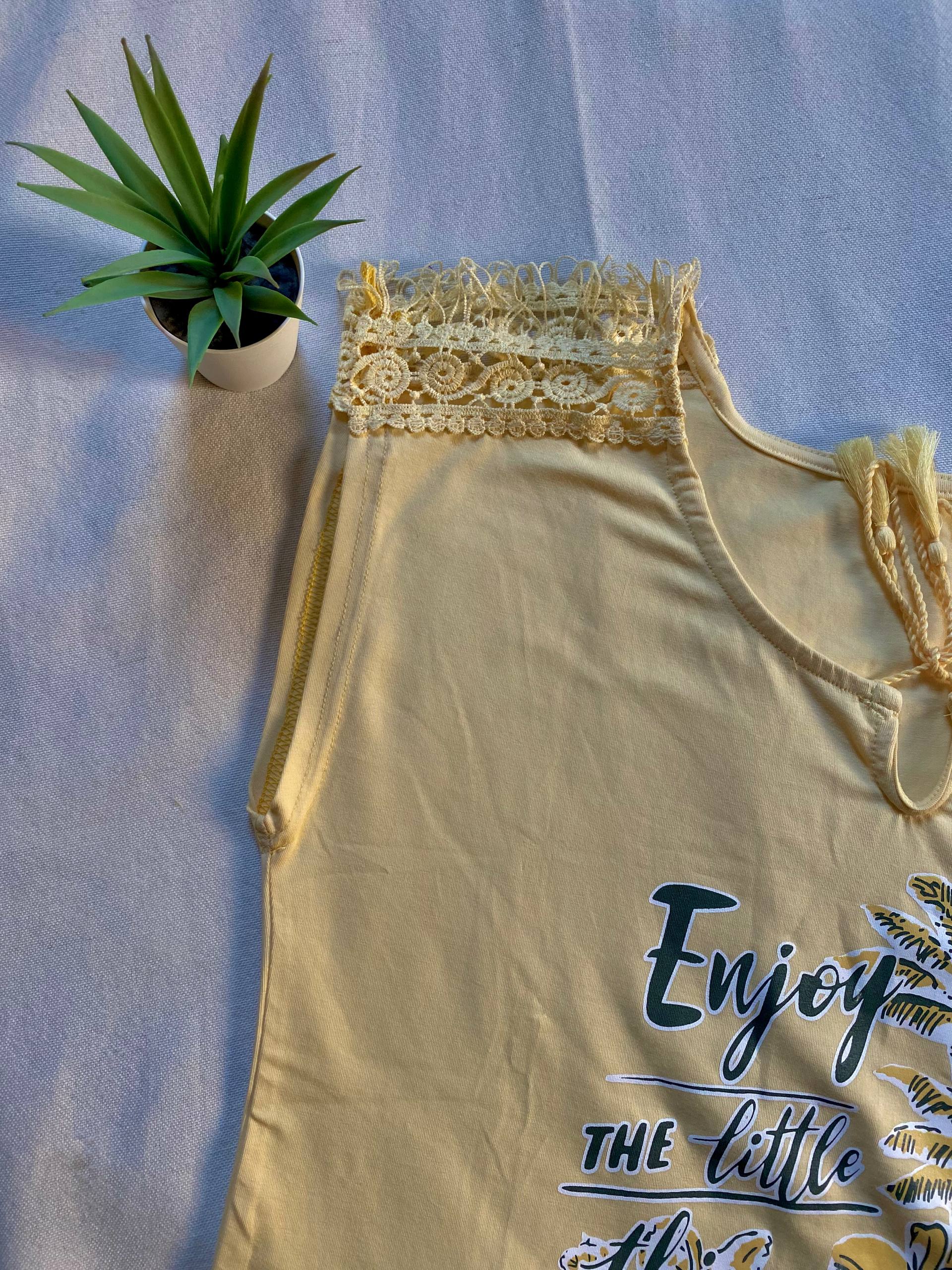 Yellow flowers pajama
