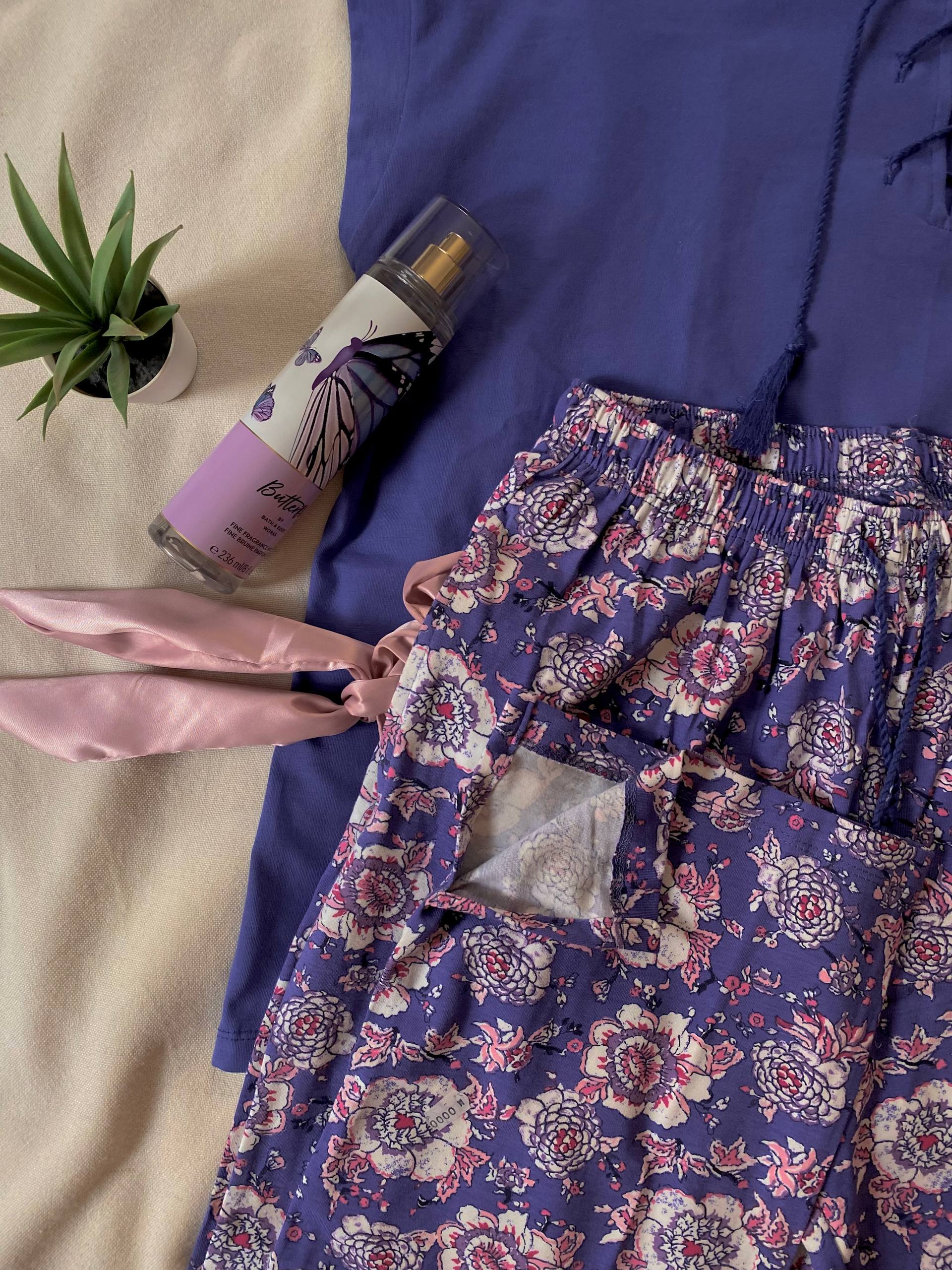 Flower bird pajama