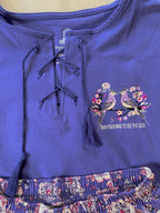 Flower bird pajama