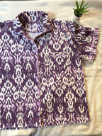 Ikat violet pajama
