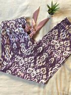 Ikat violet pajama