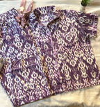 Ikat violet pajama