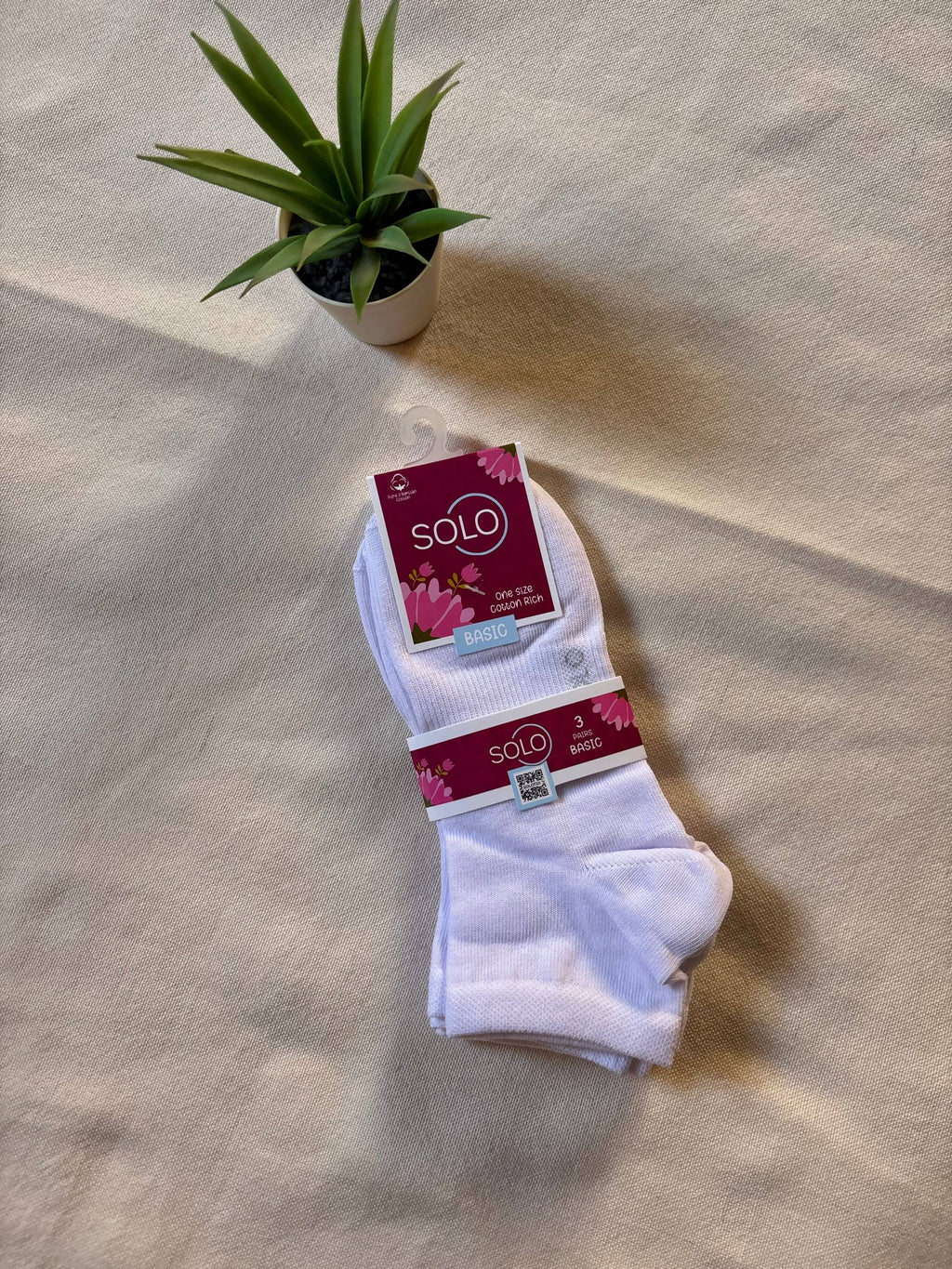 Lucia White Socks